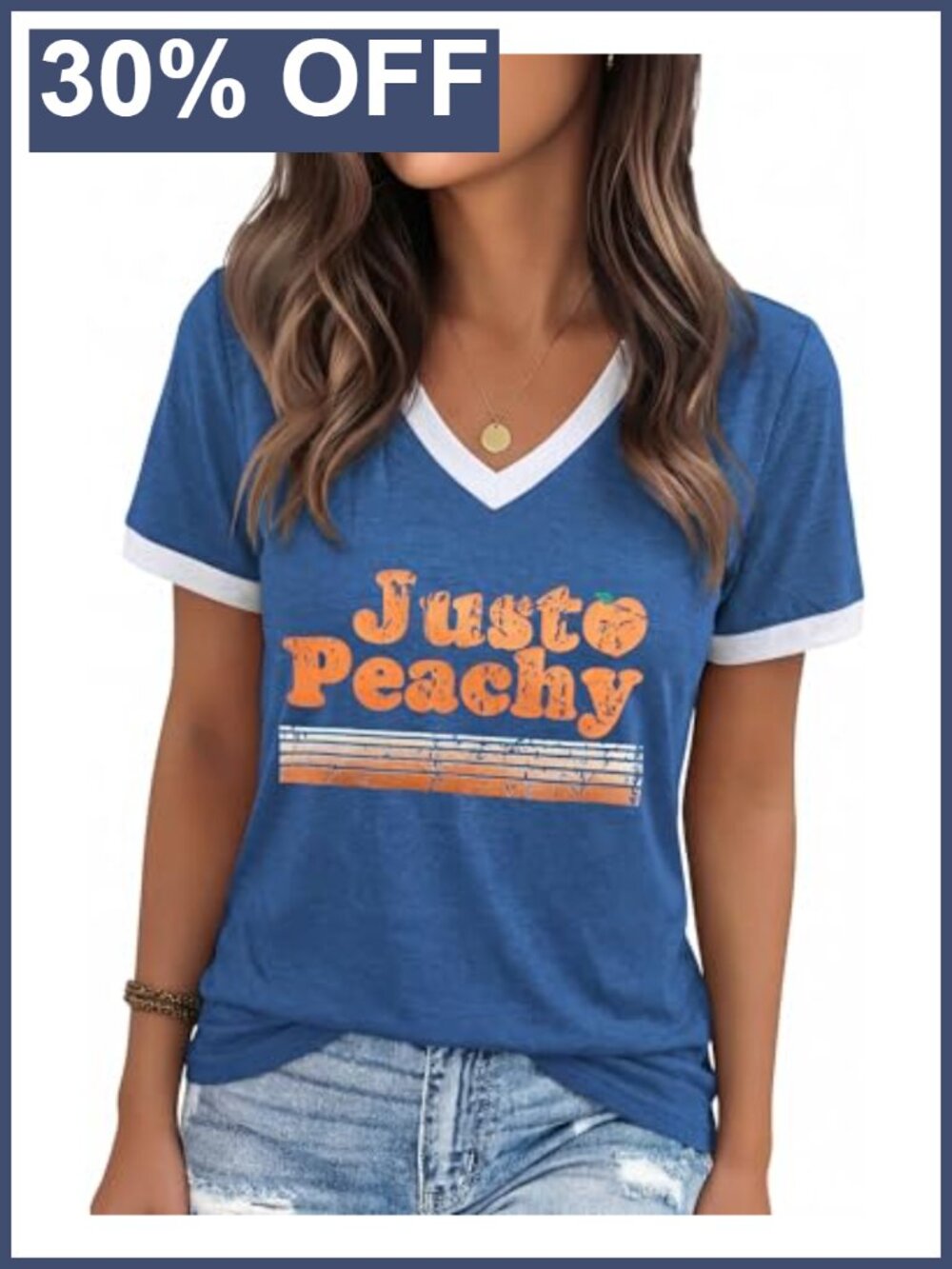 Women's V-Neck Graphic Tee Short Sleeve Printed Casual Summer Top
